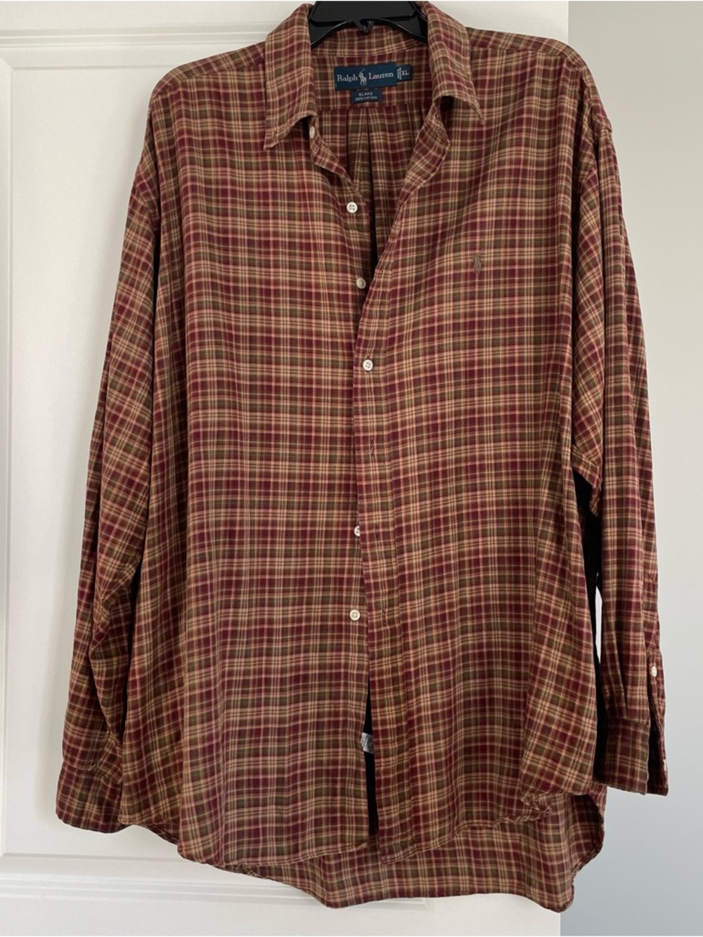 Ralph Lauren Blake Plaid Button-Down Shirt - Brown and Green